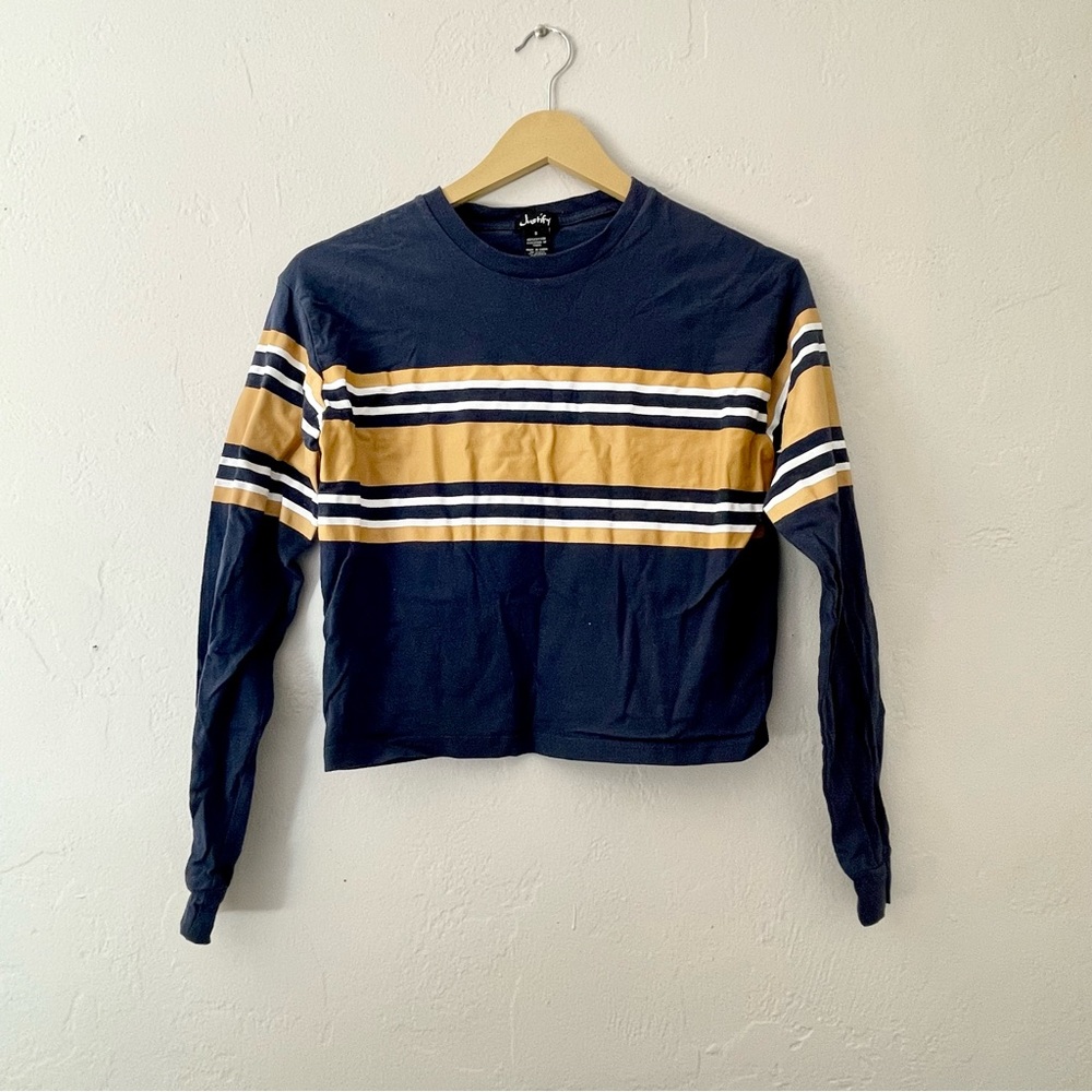 Justify  Varsity Cropped long sleeve